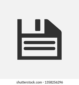 Save icon isolated on white background. Vector illustration.