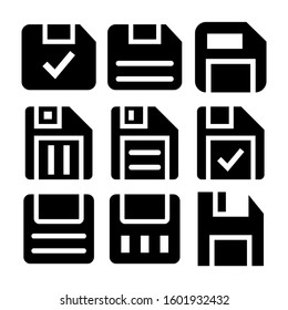 save icon isolated sign symbol vector illustration - Collection of high quality black style vector icons
