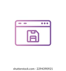 icono de guardar con vektor aislado y fondo transparente