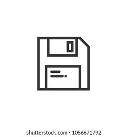 Save icon. Keep sign isolated on white background.Simple liner illustration for web and mobile platforms.