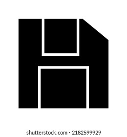 guardar icono o logotipo símbolo de signo aislado ilustración vectorial - iconos vectoriales de estilo negro de alta calidad
