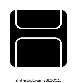 Symbol oder Logo einzeln auf Zeichen speichern Vektorgrafik - hochwertige Vektorsymbole in schwarzem Stil
