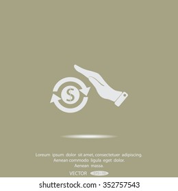 Save icon money in hand