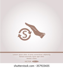 Save icon money in hand
