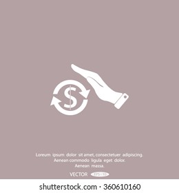 Save icon money in hand