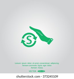 Save icon money in hand