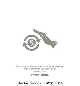 Save icon money in hand