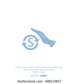 Save icon money in hand