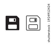 Save icon on white background
