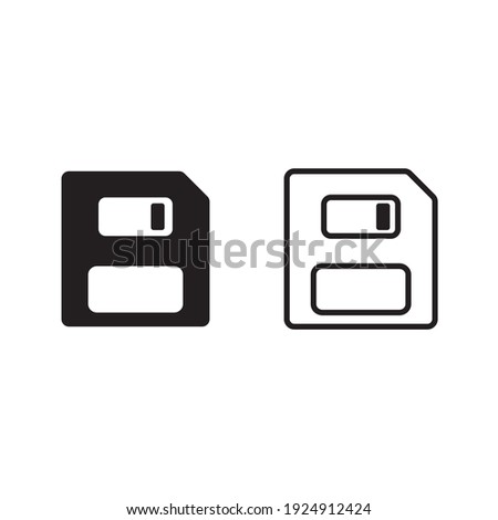 Save icon on white background