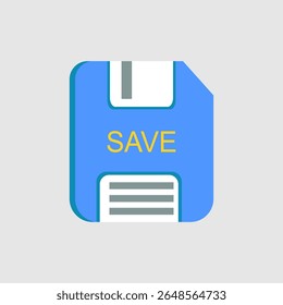 Save icon. icon related to UI elements. suitable for graphic design, web site, app, user interfaces, printable etc. flat icon style. simple vector design editable