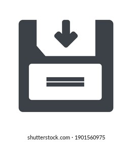 Guardar icono de silueta libre