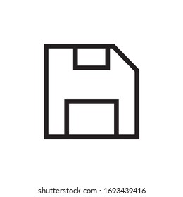 Symbol speichern, Symbol-Vektorillustration-Abbildung