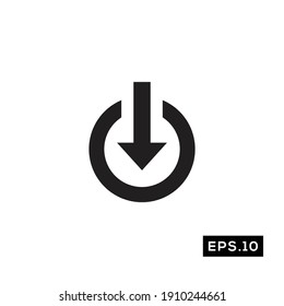 Save Icon Vector. Download Symbol Silhouette