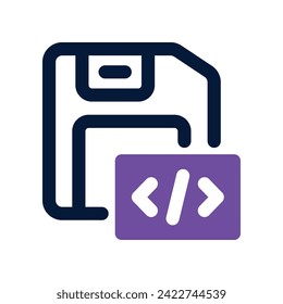 save icon. vector dual tone icon for your website, mobile, presentation, and logo design.