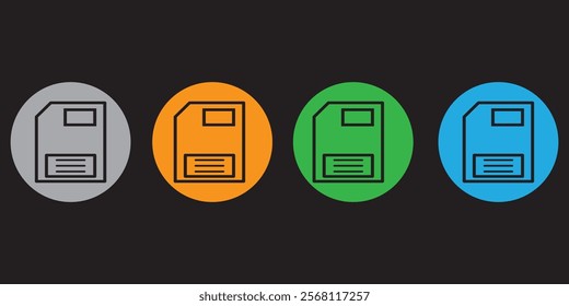 save icon vector illustration, floppy disk icon isolated, save symbol clipart, save storage sign, icon design eps 10 