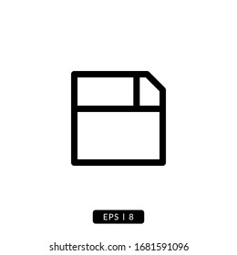 Save Icon Vector - Line