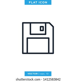 Save Icon Vector Logo Design Template.