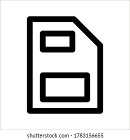 save Icon vector on white background
