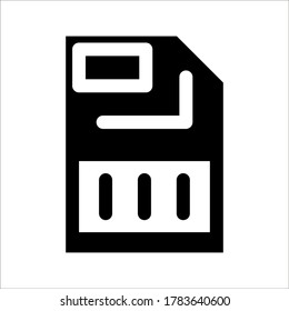 save Icon vector on white background