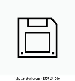 Save Icon - Vector, Sign and Symbol for Design, Presentation, Website or Apps Elements. 