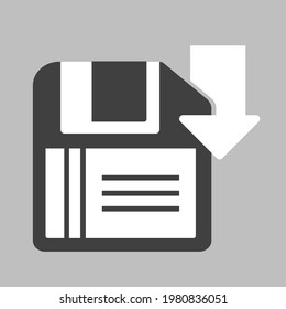 save Icon vector. Simple flat symbol. vector design illustration.