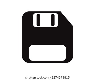 save Icon vector. Simple flat symbol. Perfect Black pictogram illustration on white background.