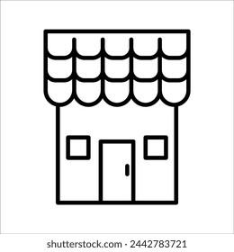 Save icon vector. Simple shop sign in modern design style for website and mobile app.