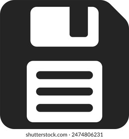 save icon vector. storage, file, symbol, sign