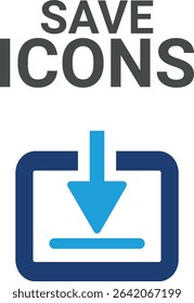 Save icons, it contains upload, document, link, download file, folder, data, and PDF icons. Solid icon collection. Vector illustration.