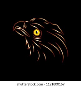 
 Save

Illustration of eagle head. Logo concept.