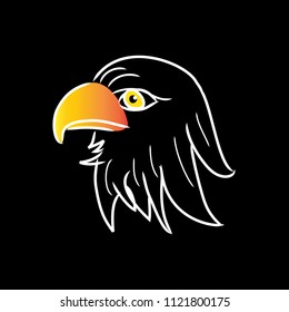 
 Save

Illustration of eagle head. Logo concept.