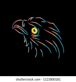 
 Save

Illustration of eagle head. Logo concept.