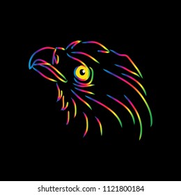 
 Save

Illustration of eagle head. Logo concept.