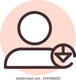 Save info icon, illustration, vector on a white background.