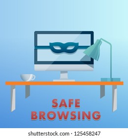 Save internet browser, privacy and data protection