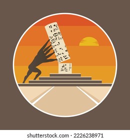 Save Iraqi Culture Monument illustration art