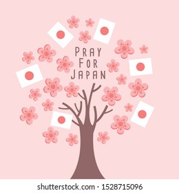 Save Japan messages for advertising making donate of natural disaster in Japan  Vector Illustration