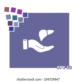 Save life concept stock vector icon.