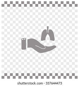 Save life concept stock vector icon.