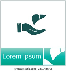 Save life concept stock vector icon.