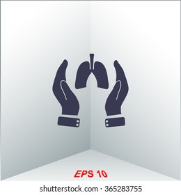 Save life concept stock vector icon.