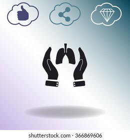 Save life concept stock vector icon.