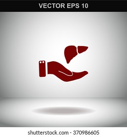 Save life concept stock vector icon.