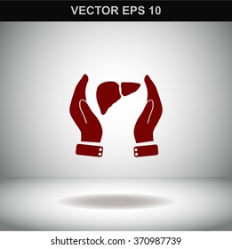 Save life concept stock vector icon.