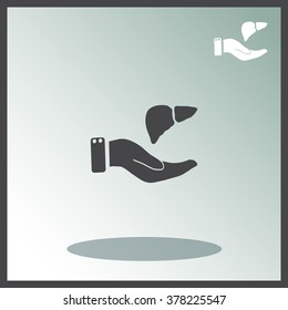 Save life concept stock vector icon.