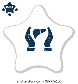 Save life concept stock vector icon.
