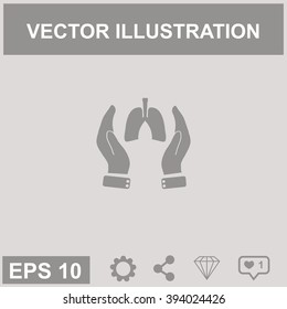 Save life concept stock vector icon.