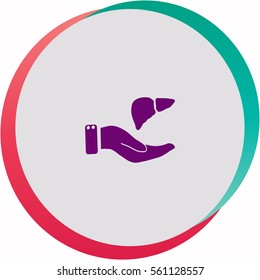 Save life  icon. Vector design.