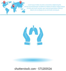 Save life  icon. Vector design.